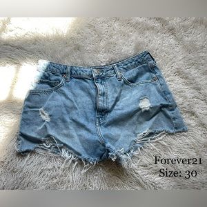 Forever21 denim shorts